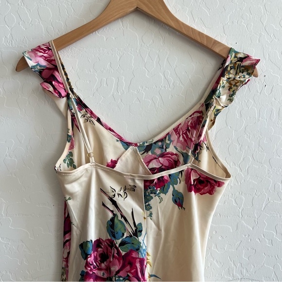 Betsey Johnson x Urban Outfitters Vintage Satin Floral Dress - Picture 7 of 9